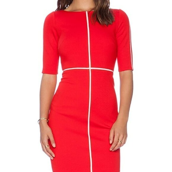 Bailey 44 Crossword Sheath Dress Black White M business preppy classic basic - Picture 8 of 8